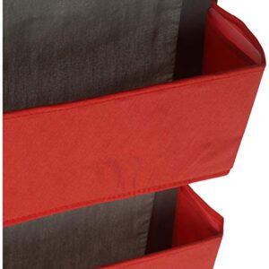 Household Essentials 2169-1 Over-the- Over-the-Door Organizer, Red