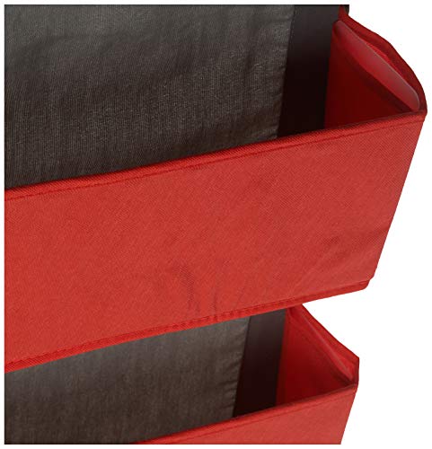 Household Essentials 2169-1 Over-the- Over-the-Door Organizer, Red