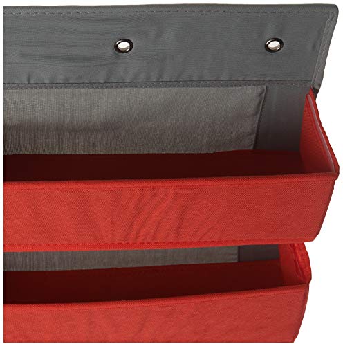 Household Essentials 2169-1 Over-the- Over-the-Door Organizer, Red