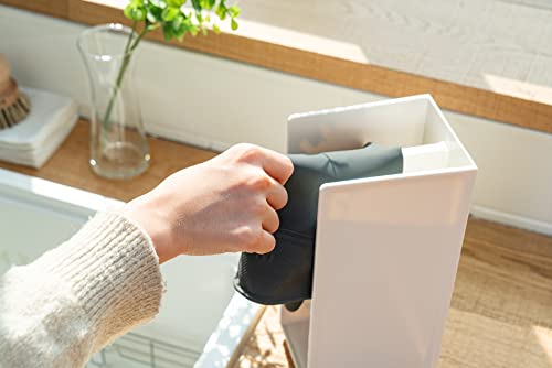 PURUS LIVING Hidden Glove Drying Holder Rack Kitchen Table Top Stand with Dishwashing Rubber Glove, Black