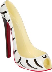 kitchinnovations high heel wine bottle holder – four attactive style variations available (zebra)
