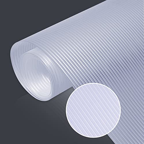 Shelf Liners for Kitchen Cabinets Non Adhesive Drawer Fridge Liner for Shelves, Closet, Refrigerator, Storage, Desks Mats Washable Oil-Proof Pantry Pads Waterproof Protector Shelf Liner