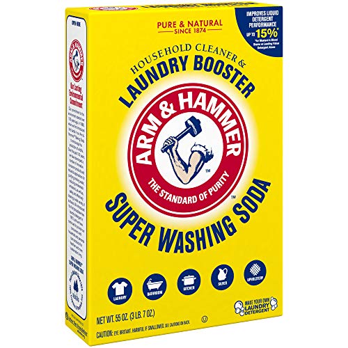 Arm & Hammer Super Washing Soda Detergent Booster & Household Cleaner, 55oz.