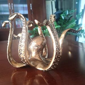 dytcfly Octopus Mug Holder for Home Decor, Upgrade Anti-Drop ccoffee Cup Holder for countertop，Retro Style Gold Resin Octopus Cup Holder, Octopus Statue Accessories for Kitchen Restaurant Coffee bar