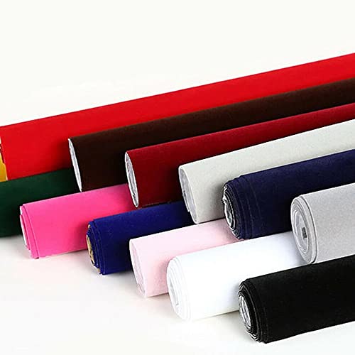 1Pcs/Set Self Adhesive Velvet Drawer Liner Roll Felt Fabric Velvet Flocking Liner for Jewelry Drawer Box Shelf Crafts-Self Adhesive Velvet Flock Contact Paper Roll Shelf Liner for Jewelry Drawer