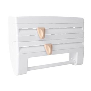 holibanna tool white in home with wall- holder tools towel four- paper foil rack mount adhesive in- organizer bathroom shelf functional plastic supplies kitchen wall cutter cling stand