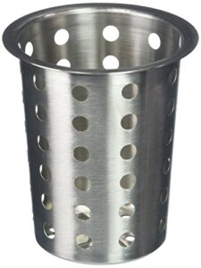 thunder group perforated flatware cylinder, stainless steel