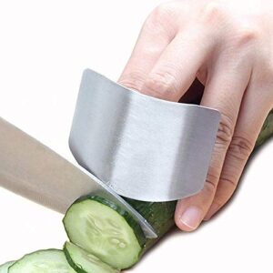 tsugar finger guards for cutting, stainless steel finger guard for cutting vegetables, chopping protector for dicing and slicing in kitchens