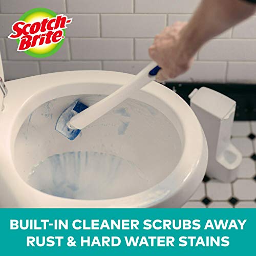 Scotch-Brite Disposable Toilet Scrubber Refills, Removes Rust & Hard Water Stains, 10 Disposable Refills