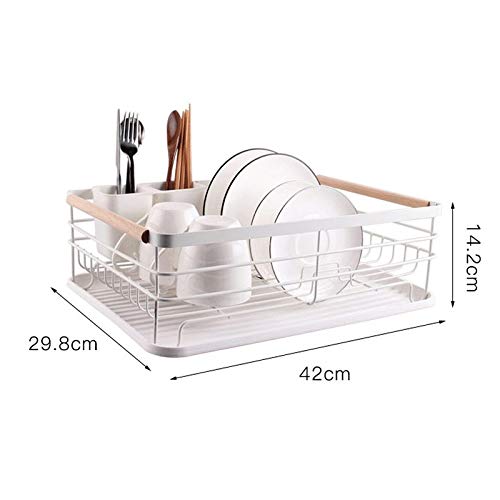 PDGJG Metal Paint Sink Drain Rack Kitchen Shelves Supplies Storage Sink Dish Rack Dish Drainer Accessories Organizer