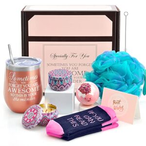 birthday gifts for women, christmas gifts for friends gifts for her girlfriend sister mom unique gifts box insulated tumbler scented candle