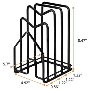 QULIT Cutting Board Rack Chopping Board Organizer Stand Holder Kitchen Countertop Pots Rack Organizer Flat Steel