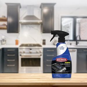 Weiman Gas Range and Stove Top Cleaner and Degreaser - 2 Pack - Dissolves Cooked On Food and Stains