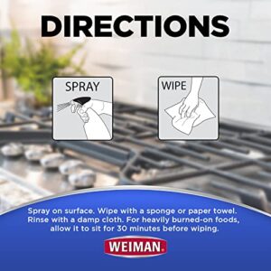 Weiman Gas Range and Stove Top Cleaner and Degreaser - 2 Pack - Dissolves Cooked On Food and Stains