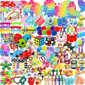 356 pcs party favors for kids, fidget toys pack,easter basket stuffer for kids, birthday gift toys, stocking stuffers, christmas gifts, easter gifys party toys assortment, treasure box birthday party, goodie bag stuffers for kids, carnival prizes, pinata