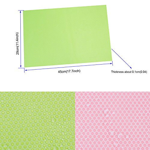 Sulimy Refrigerator Pad 6PCS Shelf Liners Can Be Cut Refrigerator Mats Pad Multifunctional Fridge Pads Closet Cabinet Drawer Table Placemats