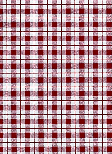 Vintage Red Gingham Self-Adhesive Shelf and Drawer Liner, for Arts & Crafts, 9 Feet by 18 Inches (2)