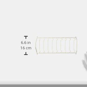 Homebasix JI-39W-3L Lid Storage Rack 4-3/4" x 13" x 5-3/4", White