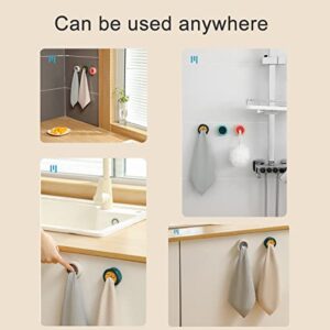 Towel Hook Holder Grabber,8-Pcs Kitchen Towel Hook Self Adhesive Dish Towel Holder,Wall Towel Holder for Bathroom,Kitchen,Garage and Home,Wall,Cabinet,Use Easy No Drilling Required