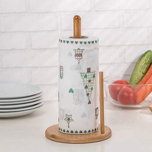 Paper Towel Holder Roll Dispenser Stand for Kitchen Countertop & Dining Room Table