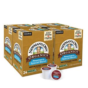 newman’s own organics special blend, single-serve keurig k-cup pods, medium roast coffee, 96 count