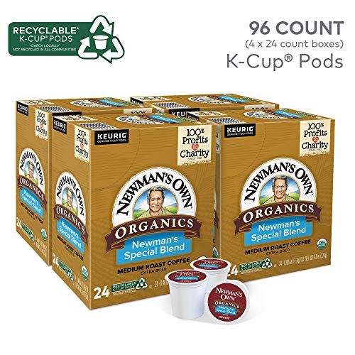 Newman's Own Organics Special Blend, Single-Serve Keurig K-Cup Pods, Medium Roast Coffee, 96 Count