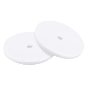 meccanixity 7inch rotating swivel stand with steel ball bearings lazy susan base turntable for kitchen corner cabinets, white pack of 2