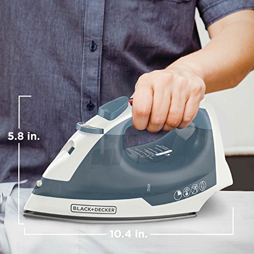 BLACK+DECKER Easy Steam Compact Iron, IR40V , Blue