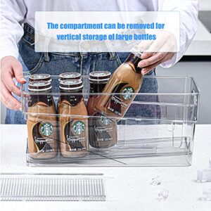 Refrigerator Soda Can Storage Box Coca Cola Double Layer Automatic Rolling Drink Box, Refrigerator Can Organizer Suitable for Fridge Kitchen Pantry Countertop, Camping,RVs