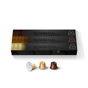 nespresso capsules originalline, barista flavored pack, mild roast, 30 count espresso coffee pods, brews 1.35 ounce (originalline only)