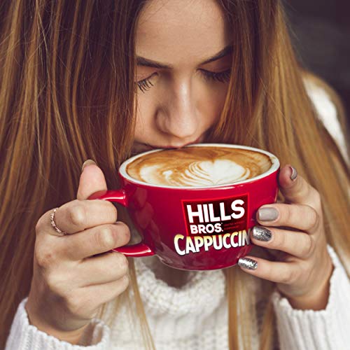 Hills Bros. Instant Cappuccino Mix, English Toffee Cappuccino Mix - Easy to Use and Convenient - Frothy, Decadent Cappuccino with a Buttery Toffee Flavor (16 Ounces, Pack of 1)