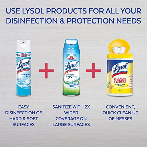 Lysol Disinfectant Wipes, Multi-Surface Antibacterial Cleaning Wipes, For Disinfecting and Cleaning, Lemon and Lime Blossom, 80 Count (Pack of 2)​