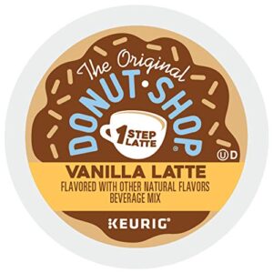 The Original Donut Shop Vanilla Latte, Single-Serve Keurig K-Cup Pods, Flavored Coffee, 20 Count
