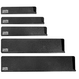 5-piece universal knife edge guards ， more durable, gentle on your blades,bpa-free felt lining covers are non-toxic and abrasion resistant – the chef’s first choice – knives not included