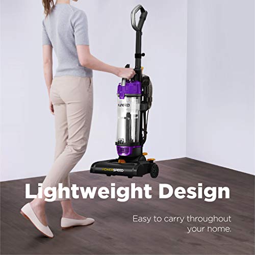 eureka NEU182B PowerSpeed Bagless Upright Vacuum Cleaner, Lite, Purple