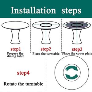 Lazy Susan Ball Bearing Turntable Base Bearing Hardware Heavy Duty Aluminum Alloy For Heavy Loads Silent For Glass, Granite Or Wood Kitchen Ding Table