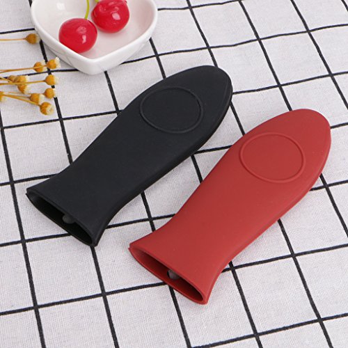 XISAOK Silicone Hot Handle Holder Lodge Pot Sleeve Ashh Cover Grip for Kitchen Pan Hold