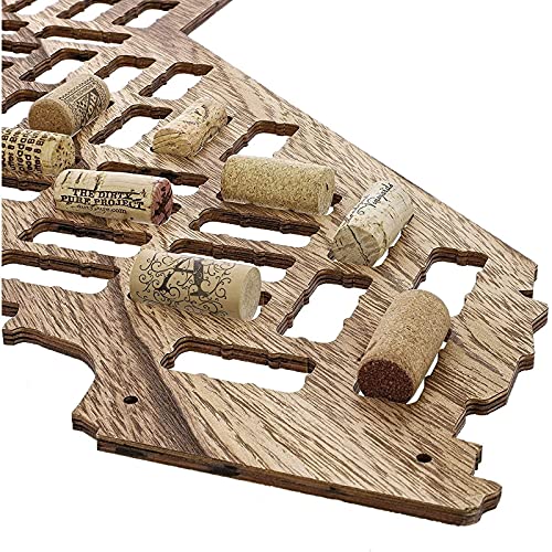 Wine Cork Holder, California Board Map Wall Decor (9.8 x 26 Inches)