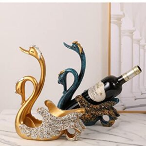 Wine Rack, Countertop Wine Bottle Holder, Freestanding Countertop Tabletop Wine Rack, Decorative Bottle Holder for Wine Storage, Display and Storage Accessories (Gold)