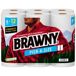 Brawny® Pick-A-Size® Paper Towels, 6 Double Rolls