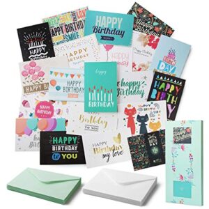 mr. pen- birthday cards, 20 pack, birthday cards with envelopes, blank inside birthday cards, assorted birthday cards, happy birthday cards bulk, birthday card assortment, box of birthday cards
