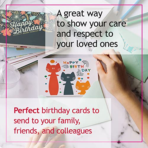 Mr. Pen- Birthday Cards, 20 Pack, Birthday Cards with Envelopes, Blank Inside Birthday Cards, Assorted Birthday Cards, Happy Birthday Cards Bulk, Birthday Card Assortment, Box of Birthday Cards