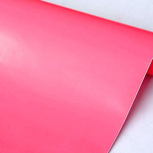 Yifely Pink Girl Self-Adhesive Shelf Liner Solid Color Furniture Decor Paper Refurbish Dresser Drawers Beauty Case 17.7 Inch by 9.8 Feet