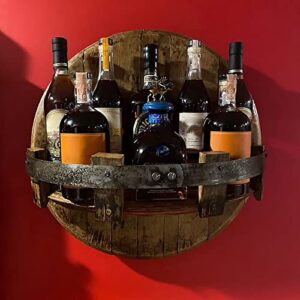 wall mount wine rack – wood wine storage racks – storage rack home decor whiskey wine accessories display shelf for home kitchen bar cabinets (1pc)