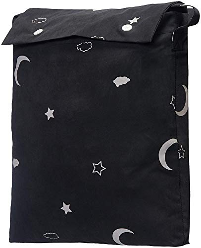 Amazon Basics Portable Window Blackout Curtain Shade with Suction Cups for Travel, Kids, and Baby Nursery - 50" x 78", Moon & Stars - 1-Pack