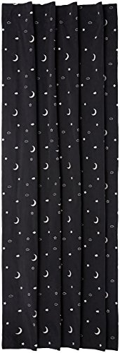 Amazon Basics Portable Window Blackout Curtain Shade with Suction Cups for Travel, Kids, and Baby Nursery - 50" x 78", Moon & Stars - 1-Pack