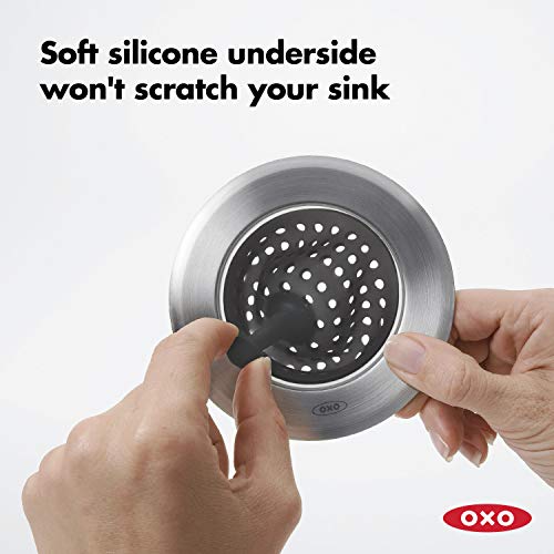 OXO Good Grips Silicone Sink Strainer, Black