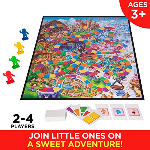 Hasbro Gaming Candy Land Kingdom Of Sweet Adventures Board Game For Kids Ages 3 & Up (Amazon Exclusive), Red