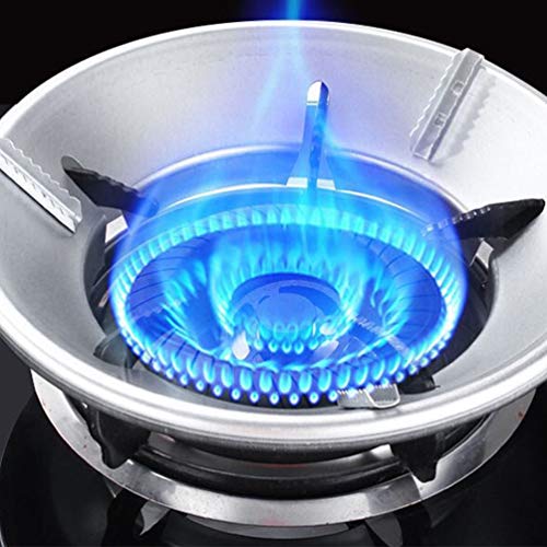 Cabilock Wok Rack Iron Gas Stove Wok Support Ring Wok Support Stand Energy Saving Cooktop Range Pan Gas Cover for Home Restraurant Hotel (Silver)