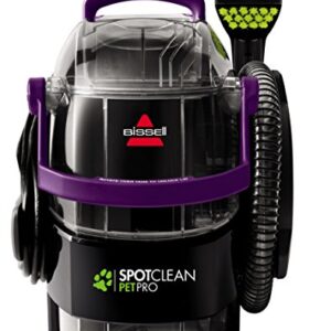 BISSELL SpotClean Pet Pro Portable Carpet Cleaner, 2458, Grapevine Purple, Black